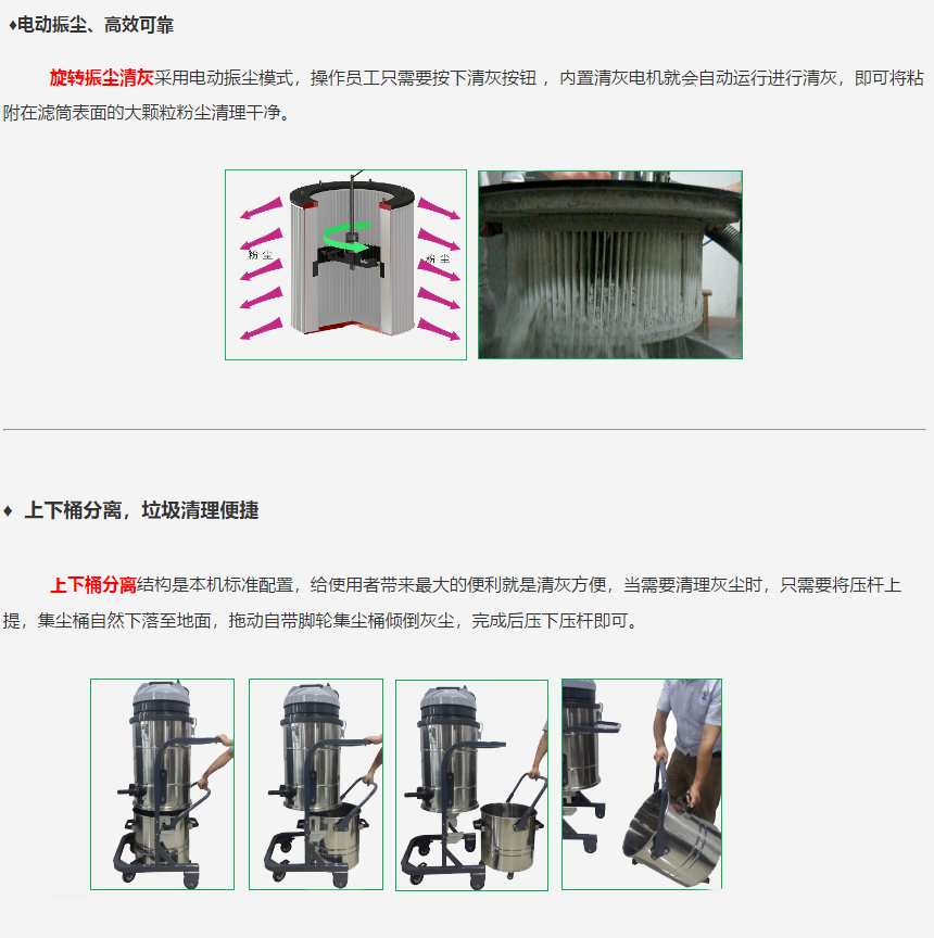 成都勁邦PM3E工業(yè)吸塵器_220v電動(dòng)振塵