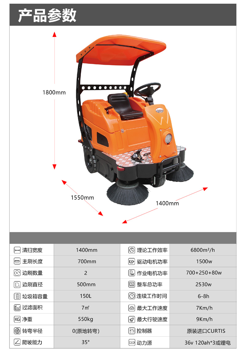 奧科奇V2駕駛式電動掃地車