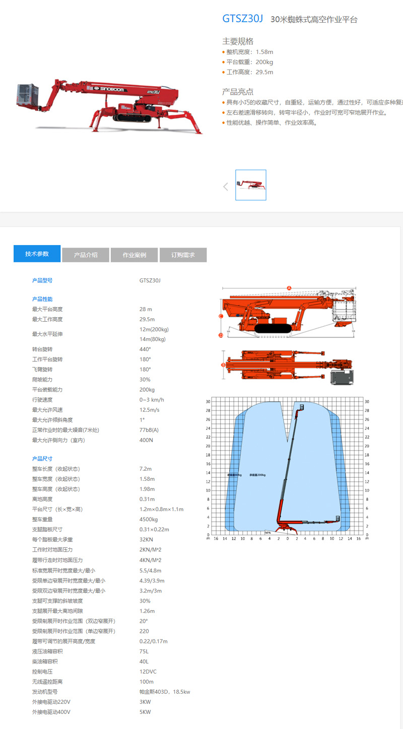 30米履帶式柴油電瓶雙動力蜘蛛車蜘蛛機蜘蛛高空作業(yè)平臺10000元/日